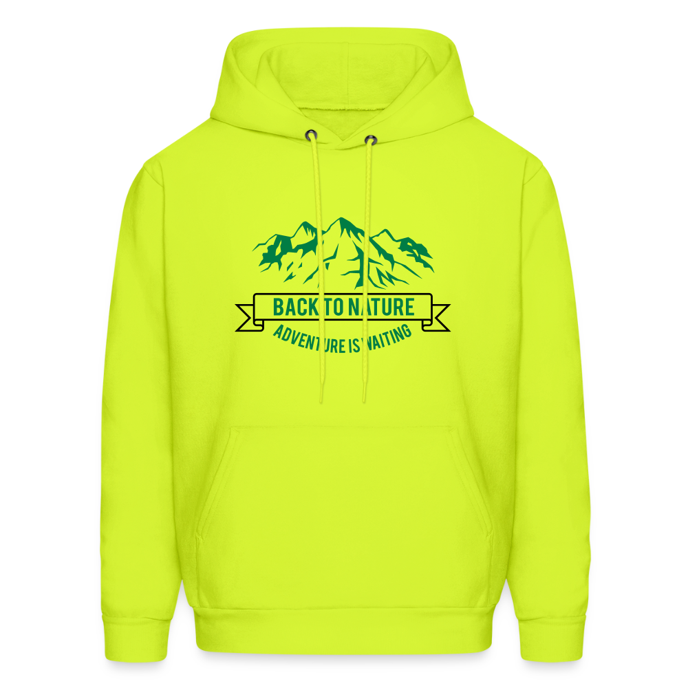 Men's Hoodie - safety green