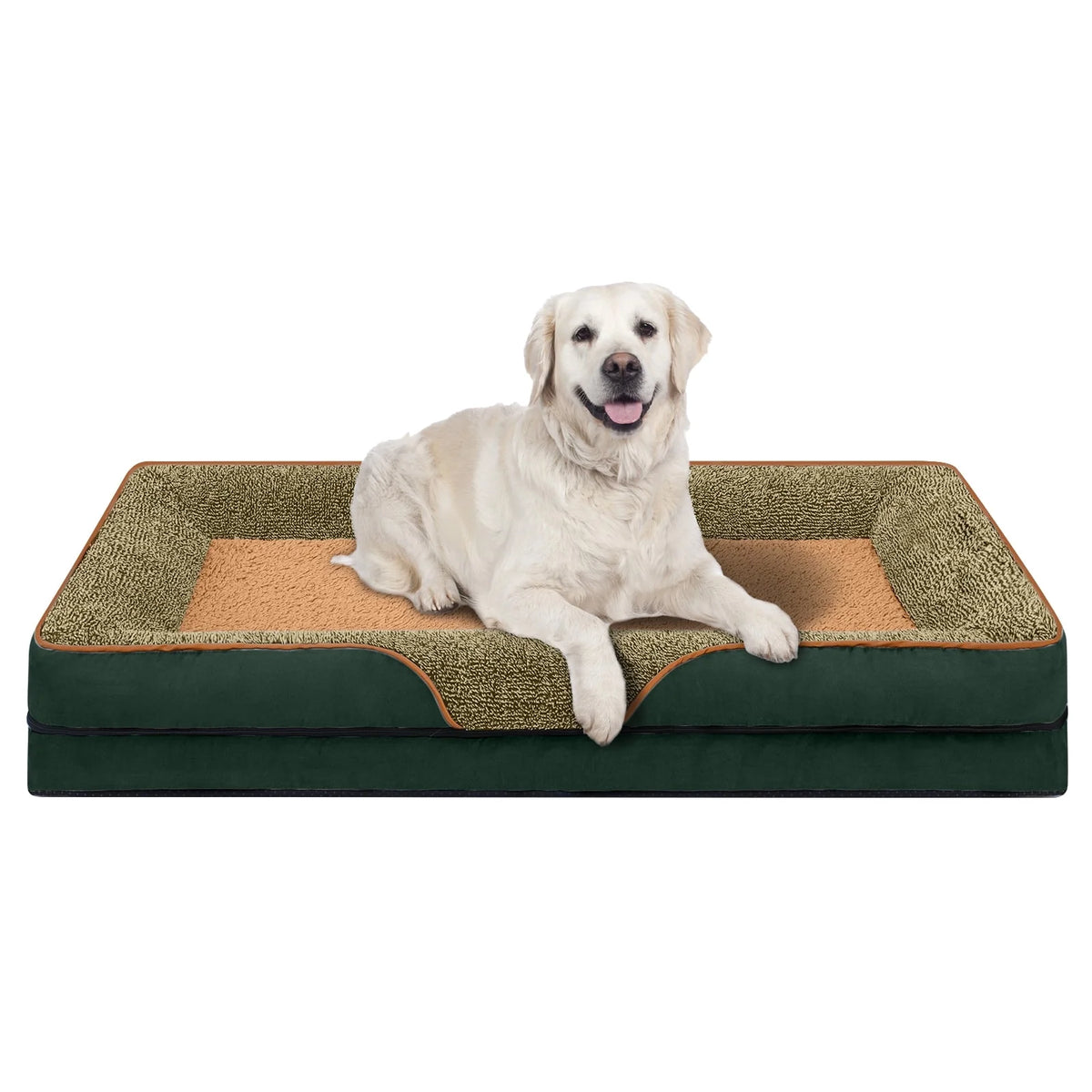 Payusd Dog Beds for Small Dogs Orthopedic Dog Bed Sofa Large Medium Small, Supportive Egg Crate Foam Pet Couch Bed with Removable Washable Cover Non Skid Bottom, S, Brown