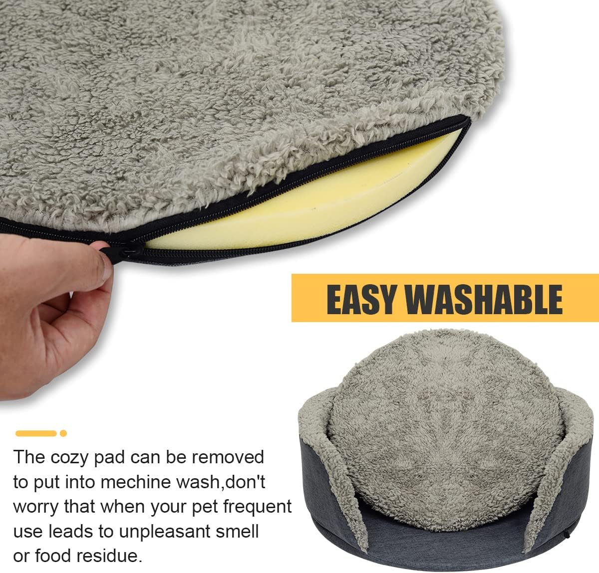 Cat Bed,Elevated Cat Bed Cat Sofa Elevated Pet Bed Pet Sofa Raised Cat Bed,Warm and Cozy Very Suitable for Kittens or Small Pet,Removable and Easy to Clean