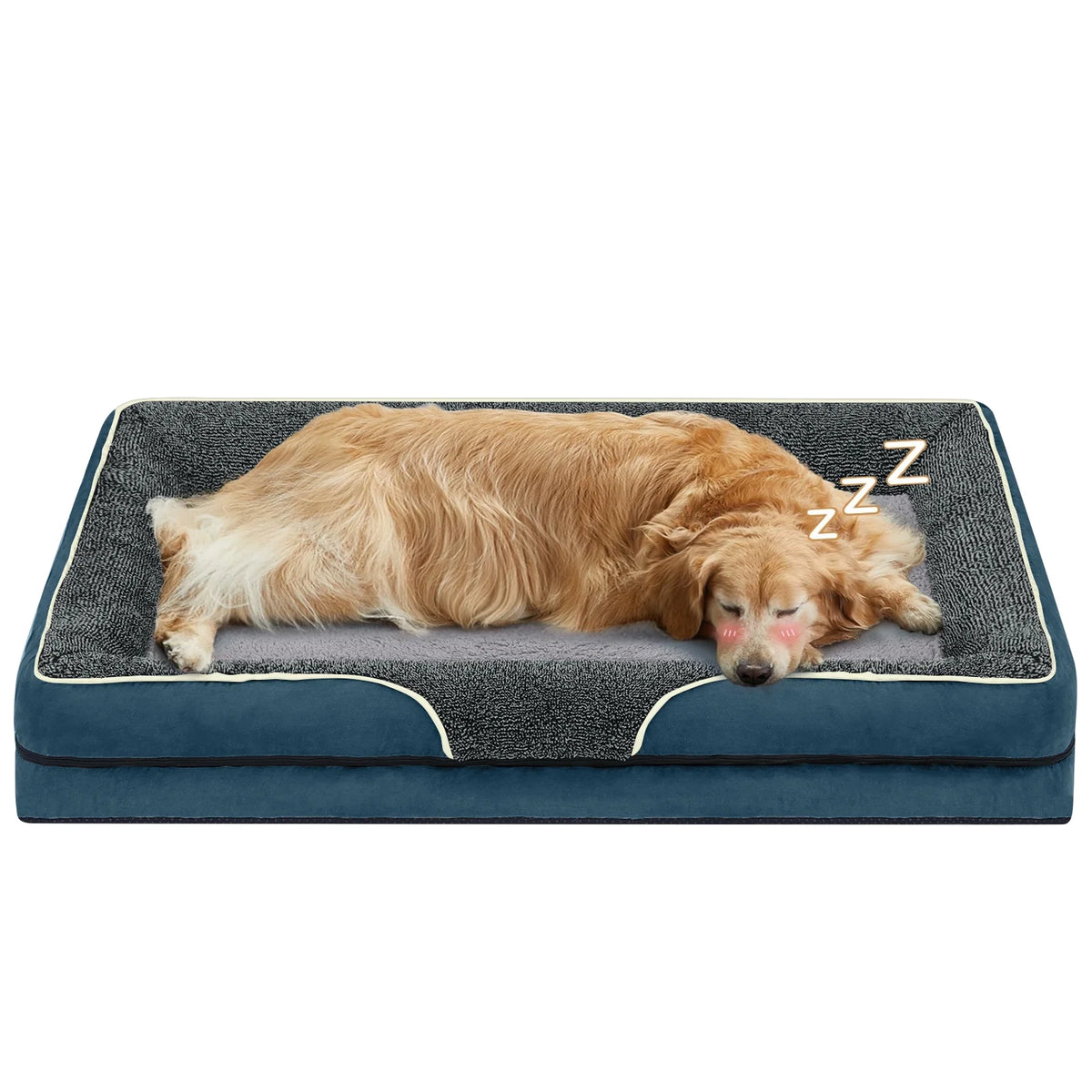 Payusd Dog Beds for Small Dogs Orthopedic Dog Bed Sofa Large Medium Small, Supportive Egg Crate Foam Pet Couch Bed with Removable Washable Cover Non Skid Bottom, S, Brown