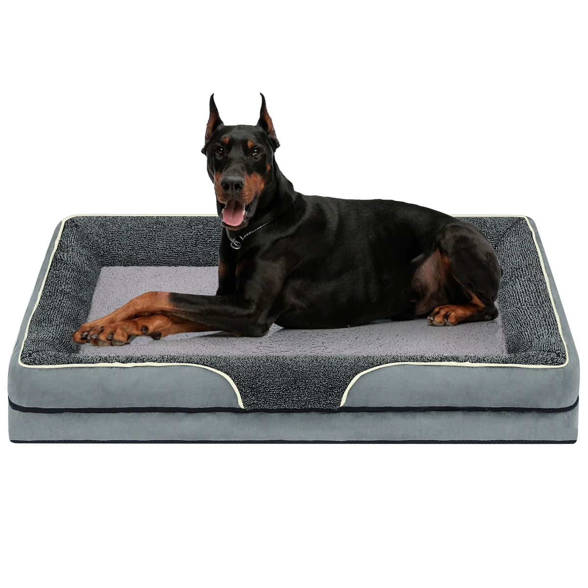 Payusd Dog Beds for Small Dogs Orthopedic Dog Bed Sofa Large Medium Small, Supportive Egg Crate Foam Pet Couch Bed with Removable Washable Cover Non Skid Bottom, S, Brown