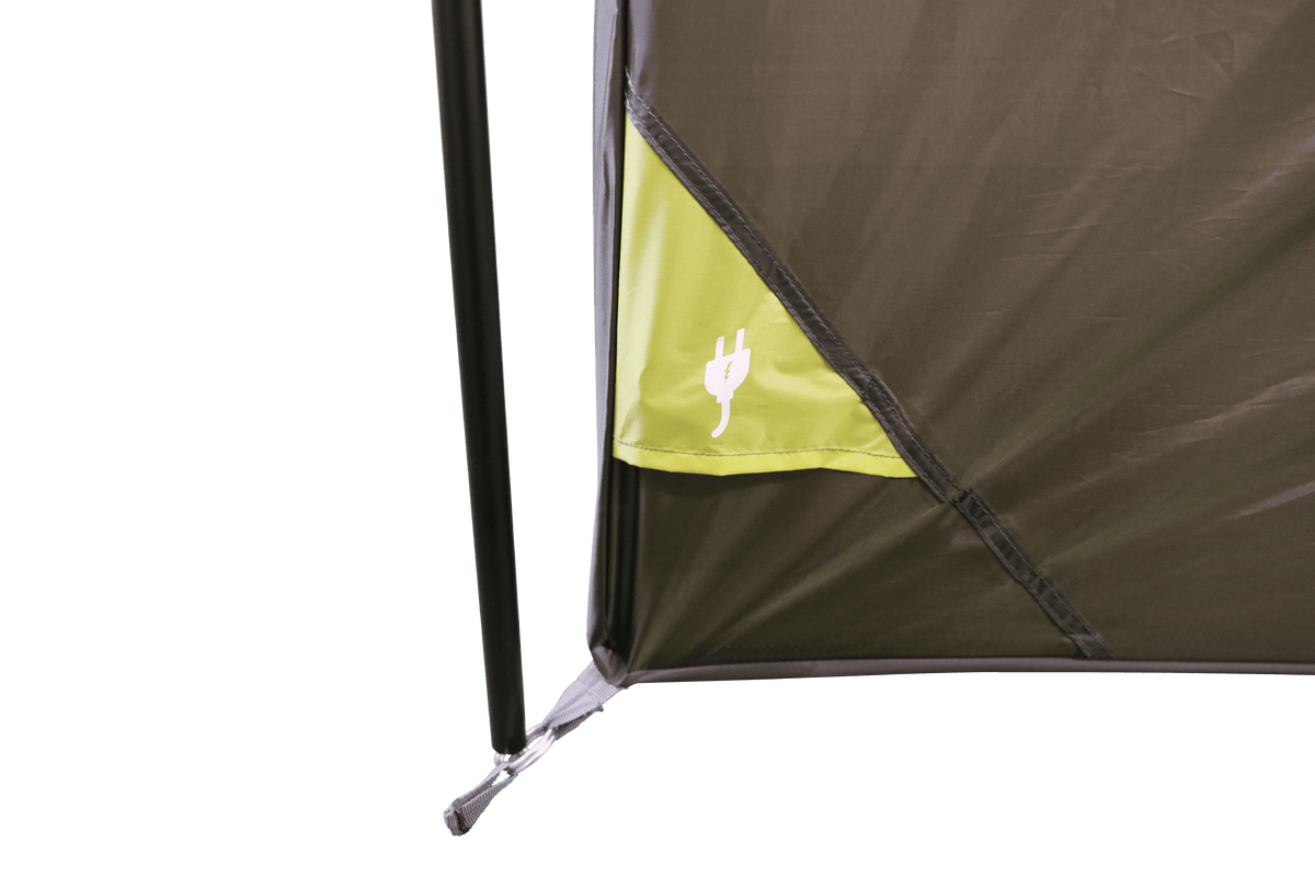 Ozark Trail Hazel Creek 12 Person 3-Room Cabin Tent, 20' X 9' X 84", Green