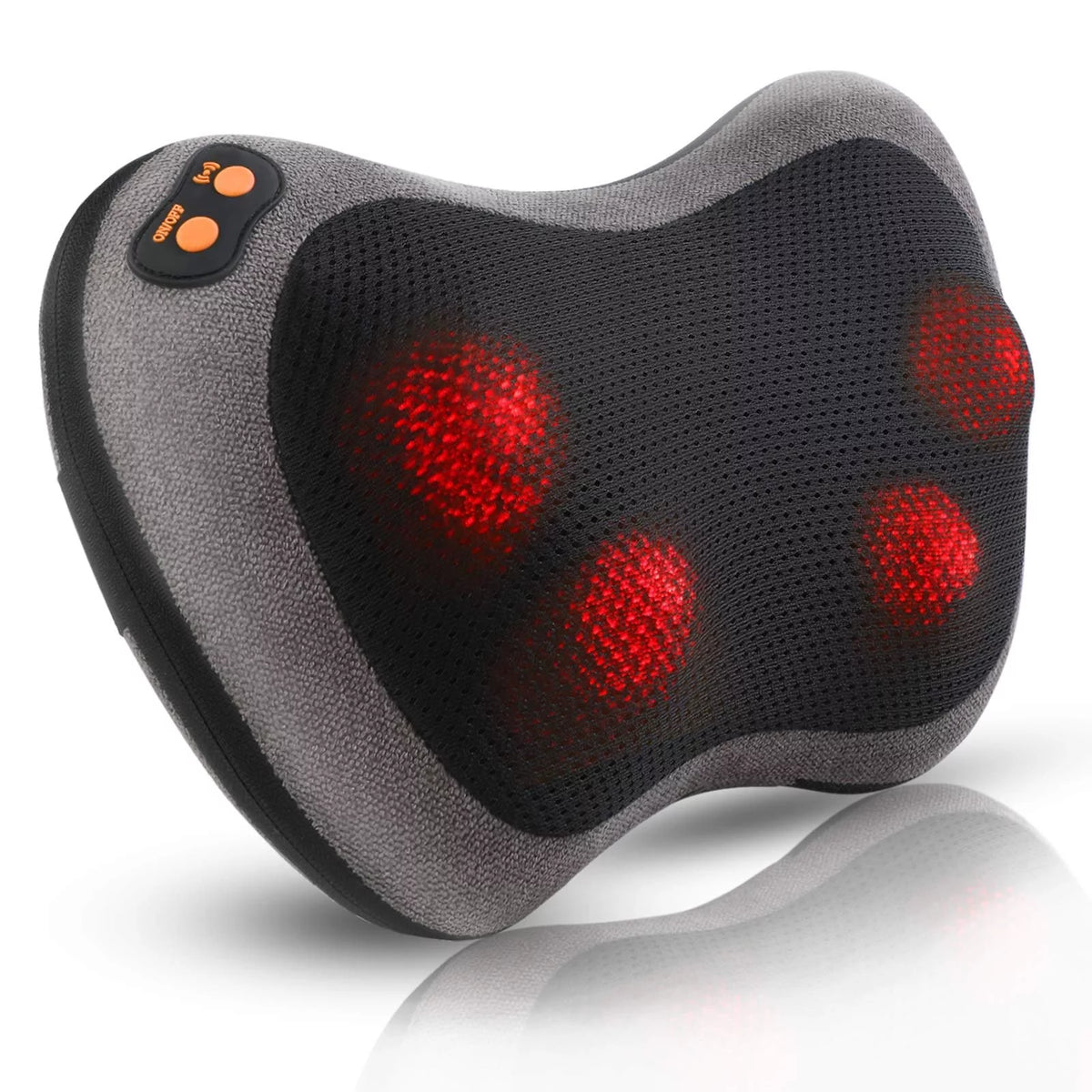 Ikristin Shiatsu Back Massager with Heat,Deep Tissue Kneading,Electric Back Massage Pillow Neck Massager for Home, Office, and Car