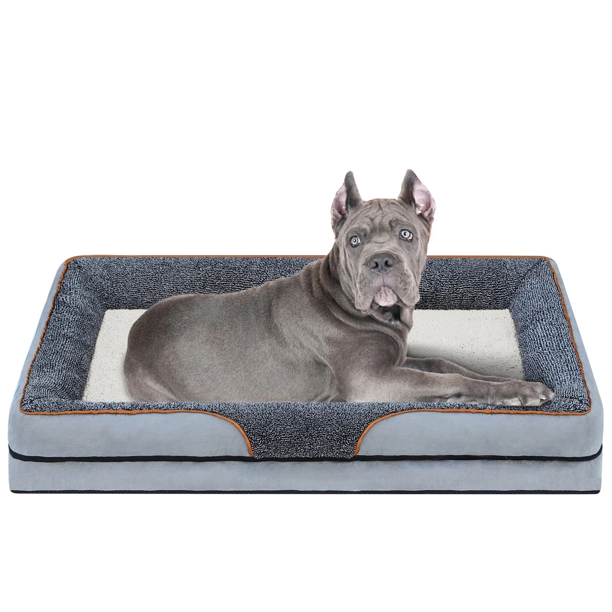 Payusd Dog Beds for Small Dogs Orthopedic Dog Bed Sofa Large Medium Small, Supportive Egg Crate Foam Pet Couch Bed with Removable Washable Cover Non Skid Bottom, S, Brown