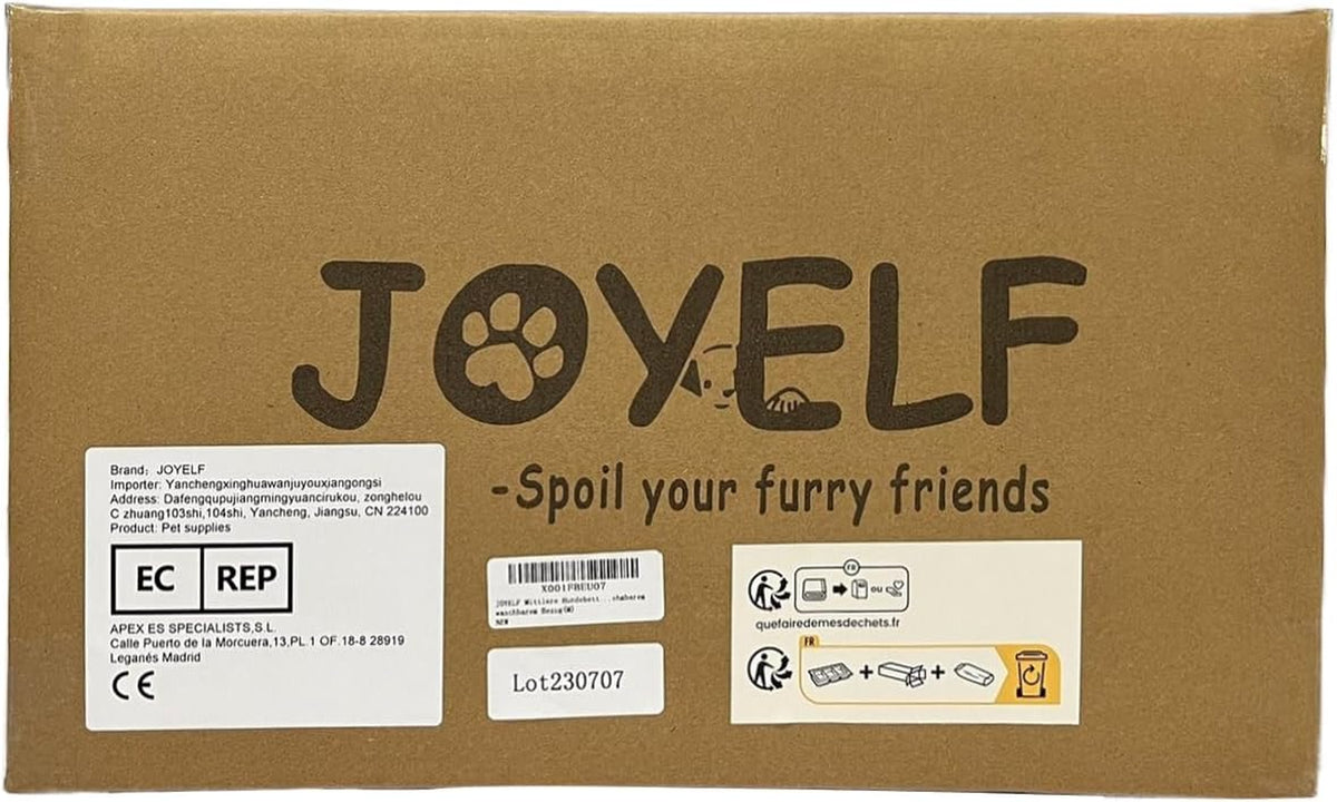 JOYELF Large Memory Foam Dog Bed, Orthopedic Dog Bed & Sofa with Removable Washable Cover and Squeaker Toy as Gift